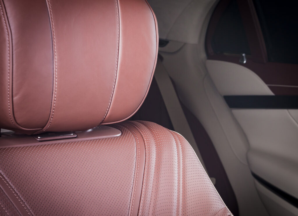 Leather seats details